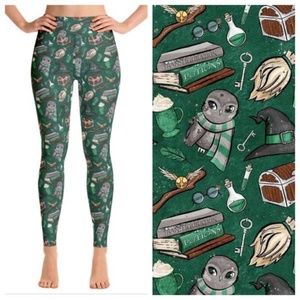 Harry Potter Slytherin inspired leggings